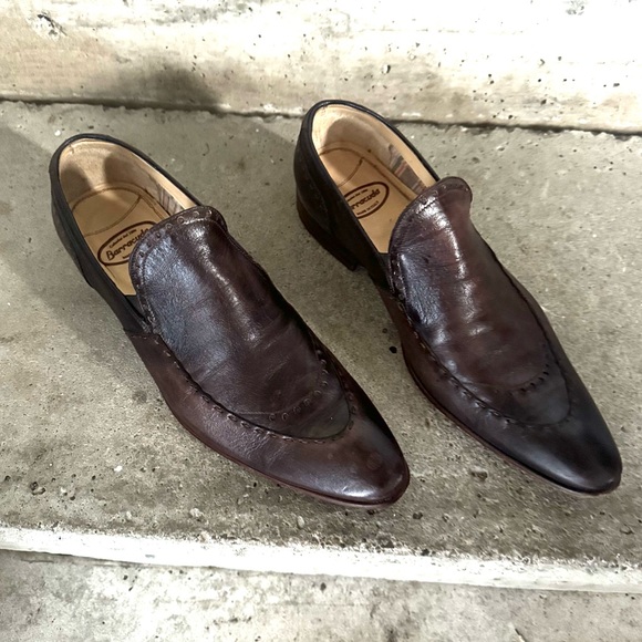 Stylish full leather Barracuda shoes in good used condition size 43 - Picture 2 of 6